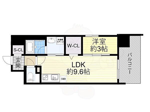 大阪府大阪市浪速区敷津東１丁目(賃貸マンション1LDK・5階・34.59㎡)の写真 その2