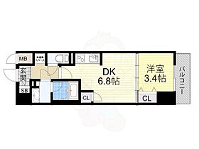 Dimora靭公園  ｜ 大阪府大阪市西区京町堀２丁目1番22号（賃貸マンション1DK・13階・28.65㎡） その2