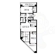 大阪府大阪市浪速区塩草２丁目（賃貸マンション3LDK・8階・77.30㎡） その2