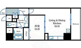 大阪府大阪市浪速区幸町２丁目4番4号（賃貸マンション1LDK・7階・33.50㎡） その2