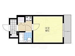 メゾン川端 1Kの間取図画像
