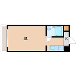 プリエールJR尼崎駅前 ワンルームの間取図画像