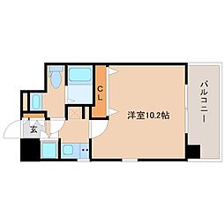 レジュールアッシュ尼崎駅前 1Kの間取図画像