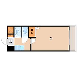 ローズコーポ阪神尼崎 1Kの間取図画像