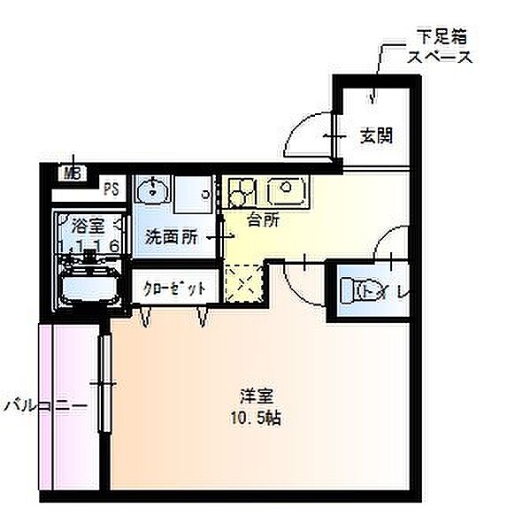 フジパレス出屋敷南 ｜兵庫県尼崎市西本町７丁目(賃貸アパート1K・1階・33.05㎡)の写真 その2