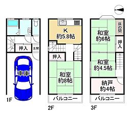 JR関西本線 東部市場前駅 徒歩13分