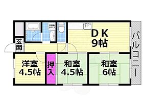 野崎スカイハイツ  ｜ 大阪府大東市深野５丁目（賃貸マンション3LDK・8階・55.00㎡） その2