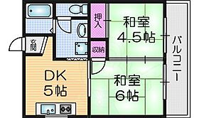 浅田マンション  ｜ 大阪府大東市住道１丁目（賃貸マンション2DK・3階・38.00㎡） その2