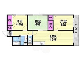 プリムベール泉水  ｜ 大阪府大東市野崎４丁目（賃貸マンション3LDK・5階・66.00㎡） その2