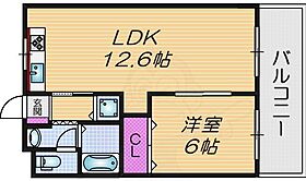 ル・シエル  ｜ 大阪府大東市寺川３丁目（賃貸マンション1LDK・5階・40.00㎡） その2