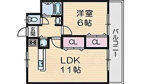 橋本マンション  ｜ 大阪府大東市北条１丁目（賃貸マンション1LDK・2階・42.00㎡） その2