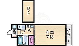 間取図画像 1K