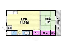 間取図画像 1LDK