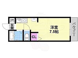 エスペランス小野 1Kの間取図画像