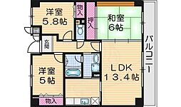 ベルカーサ太子田 2階