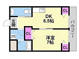 新栄プロパティー東大阪1 2階