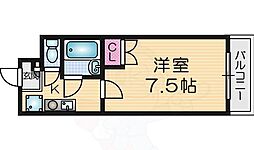 ソレイユ畷 1Kの間取図画像