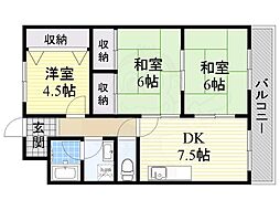 エスペランサ 3DKの間取図画像