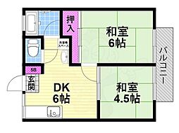 船本ハイツ 1階/-