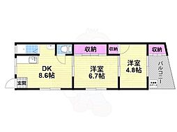 稲田シャトークワジマ 2階