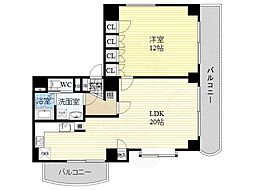 グレースマンション 1LDKの間取図画像