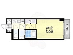 S-RESIDENCE福島Alovita 1Kの間取図画像