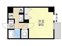 メゾンF 1Kの間取図画像