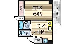 サンサーラビル 1DKの間取図画像