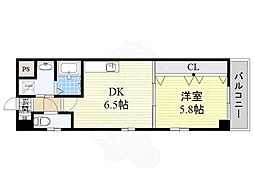 ビエラ江戸堀 1DKの間取図画像