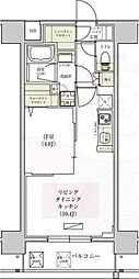 アーバネックス東梅田 1LDKの間取図画像