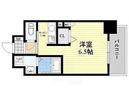 アクアプレイス梅田2 1Kの間取図画像