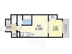 サムティ福島ルフレ 1DKの間取図画像