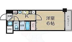 エスライズ梅田東 1Kの間取図画像