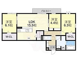 大阪府大阪市住吉区墨江３丁目（賃貸アパート3LDK・2階・79.12㎡） その2