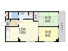 大阪府大阪市住吉区長居東１丁目11番26号（賃貸マンション2LDK・3階・55.00㎡） その2