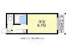 大阪府大阪市東住吉区鷹合２丁目（賃貸マンション1R・2階・19.87㎡） その2