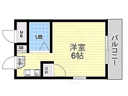 ハイムアーキテクト ワンルームの間取図画像