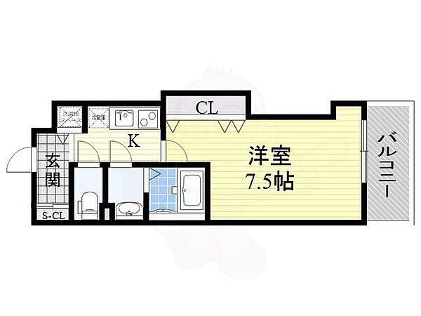 大阪府大阪市住吉区清水丘２丁目(賃貸マンション1K・13階・24.60㎡)の写真 その2