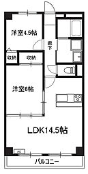 志幸83グランデ1 2LDKの間取図画像