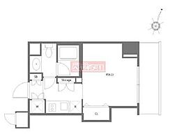 MG目黒駅前 1Kの間取図画像