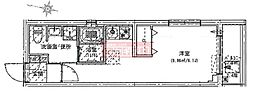 crealpremier目黒 ワンルームの間取図画像