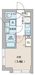 クリオ ラモード目黒洗足 1Kの間取図画像