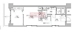 PRIMEURBAN目黒リバーフロント 1LDKの間取図画像