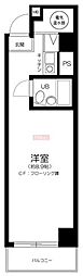 プレジデントハイツ五反田 ワンルームの間取図画像