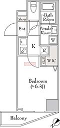 MYRIARESIDENCE白金台ヒルズ 1Kの間取図画像