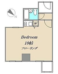 ソフトタウン赤坂 ワンルームの間取図画像