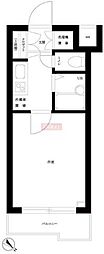 ルーブル恵比寿サウスガーデン 1Kの間取図画像