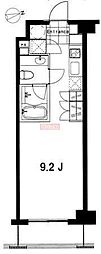 フレンシア麻布十番ノース 1Kの間取図画像