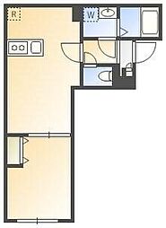 港区南麻布2丁目マンション 1LDKの間取図画像
