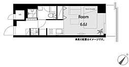 ライオンズマンション麻布 ワンルームの間取図画像